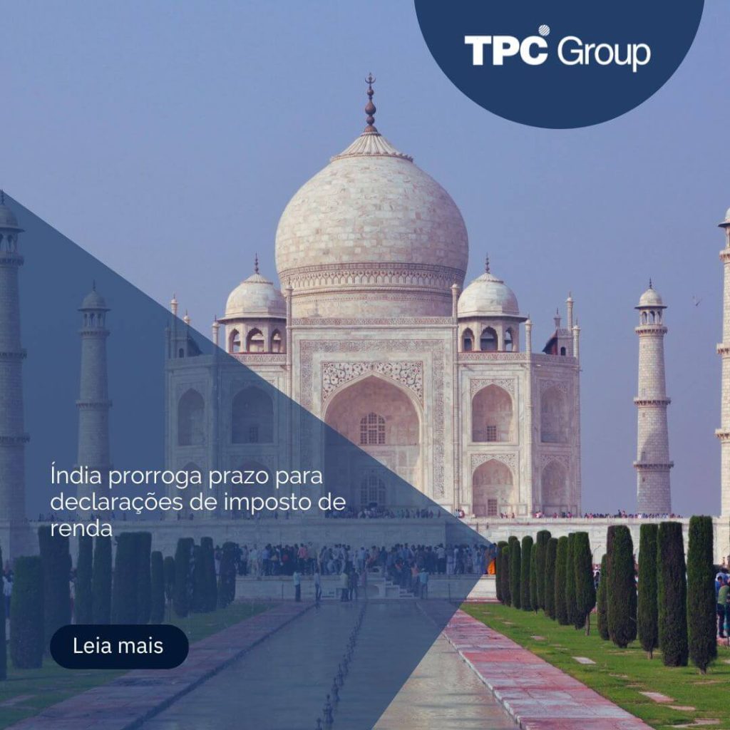 Índia prorroga prazo para declarações de imposto de renda