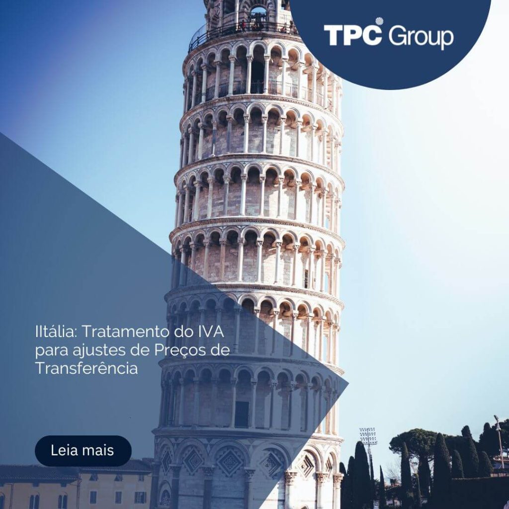 Itália: Tratamento do IVA para ajustes de Preços de Transferência