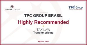 TPC Group Brasil – reconhecimento Leaders League 2026 em Preços de Transferência